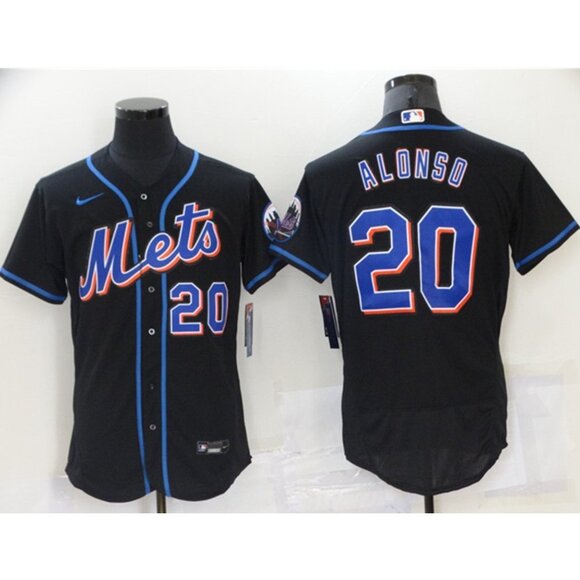 Mens Youths Kids Womens Pete Alonso Black Stitched Jersey